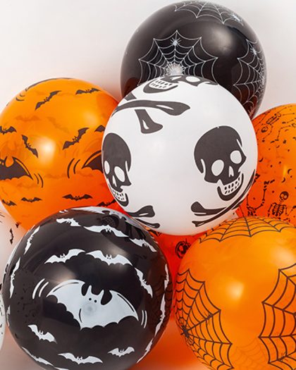 10PCS Halloween Party Balloon Dress Up Horror Vibe Event Decor